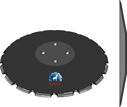 Concave disc Ø560x6 - notched