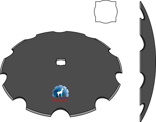 Notched disc Ø610x5