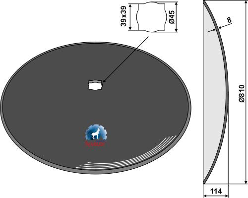 Plain disc Ø810x8