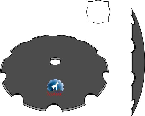 Notched disc Ø460x4