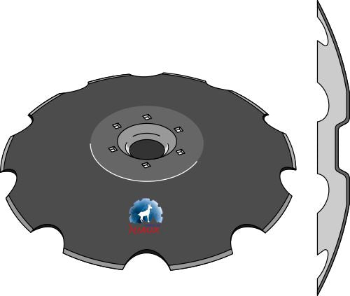 Notched disc - Ø735x6