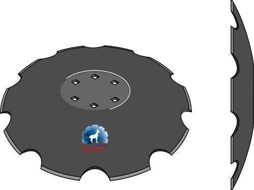 Notched disc - Ø460x5