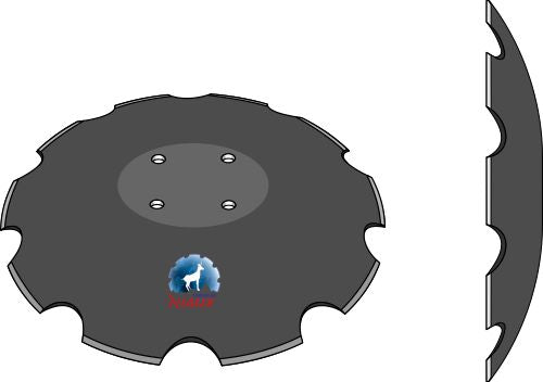 Notched disc - Ø510x5