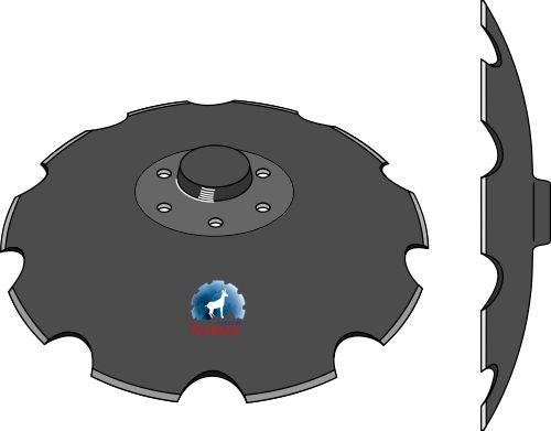 Notched disc - Ø610x6 m.