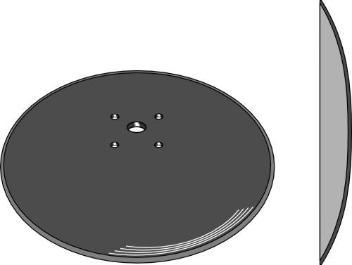 Plain disc Ø580x6 for beet lifters