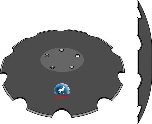 Notched disc - Ø610x6
