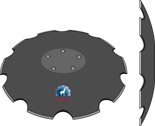 Notched disc - Ø660x6