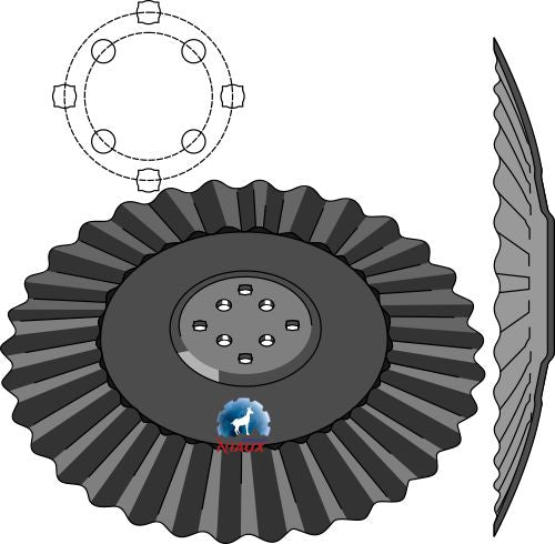 Wavy disc Ø610x5