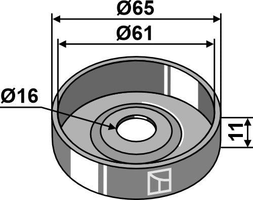 Cap piece of the bearing