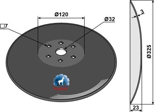 Tracer disc Ø325x3