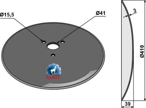 Hop disc Ø410x3