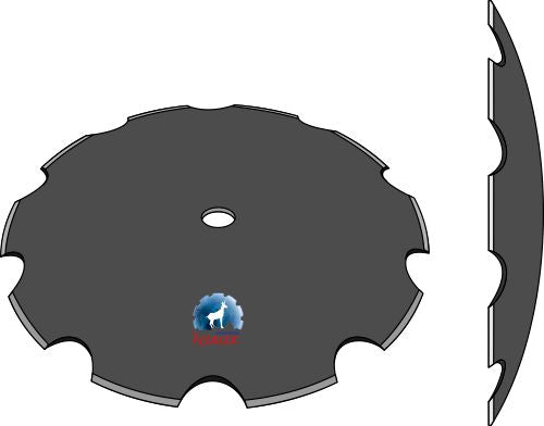 Notched disc Ø660x6