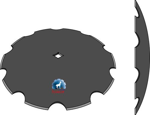Notched disc Ø710x7