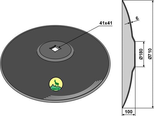 Plain disc  Ø710x6