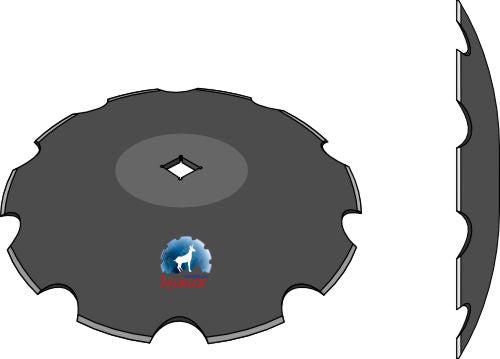 Notched disc Ø460x3,2