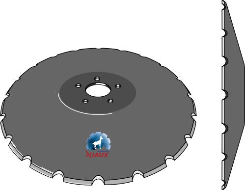 Notched disc - Ø510x5