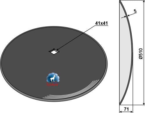 Plain disc Ø510x5