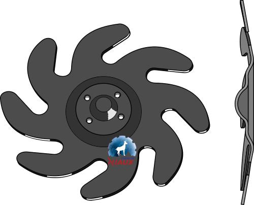 Levelling disc - right