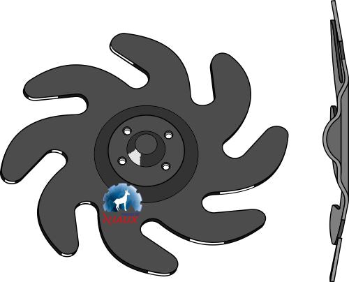 Levelling disc - left