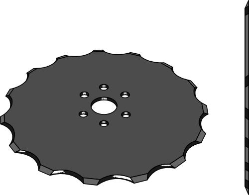 Seed drill disc Ø350x4