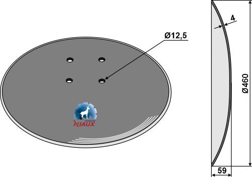 Plain disc Ø460x4