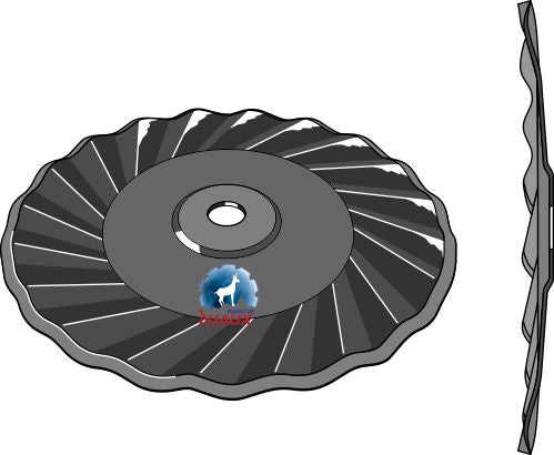 Wavy disc Ø520x6,5 - right