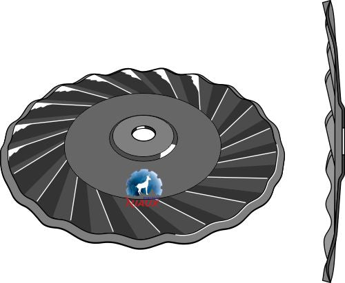 Wavy disc Ø520x6,5 - left