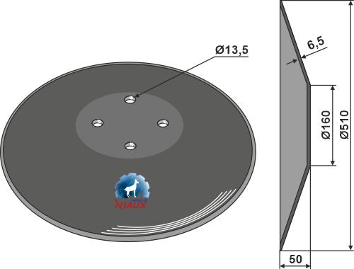 Plain disc Ø510x6,5
