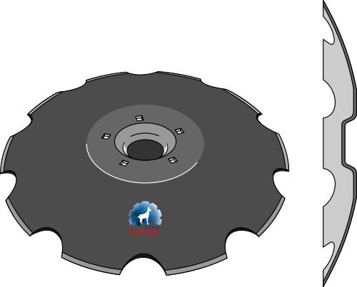 Notched disc Ø645x6