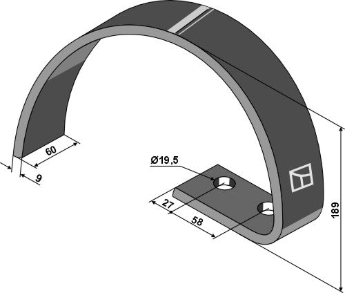 Furrow press spring left