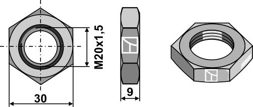 Nut M20x1,5