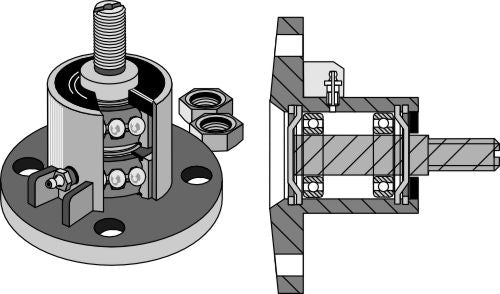Disc-hub with convex bearing surface