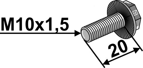 Bolt - M10x1,5