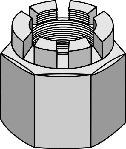 Hexagon castle nut  M 39 x 4 for 40x40 square shaft