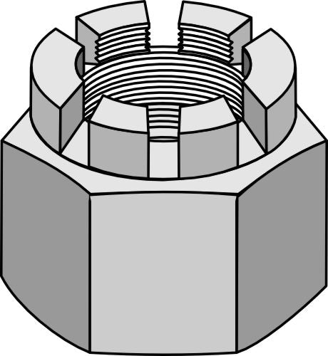 Hexagon castle nut M48x5 for 50x50 square shaft