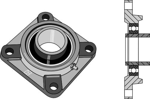 Tension bearing UCF - Ø40