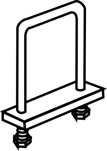 Fastining bow for frame 120x120
