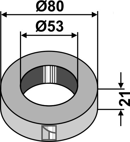 Distance piece - 21mm