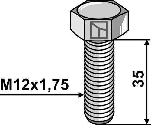 Hexagon bolt - M12