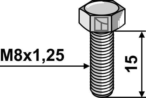 Hexagon bolt - M8