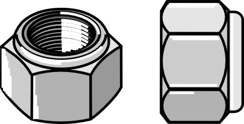 Self-locking hexagon nut - M12