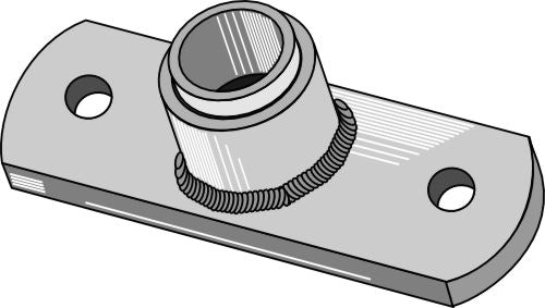 Bearing flange with bush inpressed - Ø26