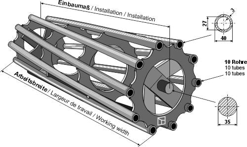 Tubular packer roller 2890