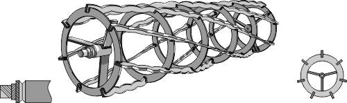 Cage roller plain bars - 560