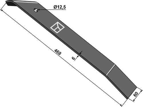 Blade right for blade-cultivator