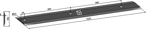 Blades for chopper rollers 1025