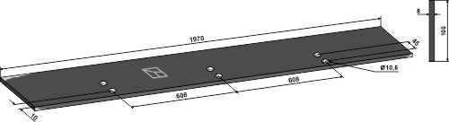 Cutter rail 1970x8mm