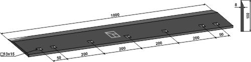 Blades for chopper rollers 1000