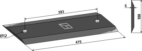 Blades for chopper rollers 470