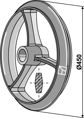 Cambridge roll ring - Ø450mm